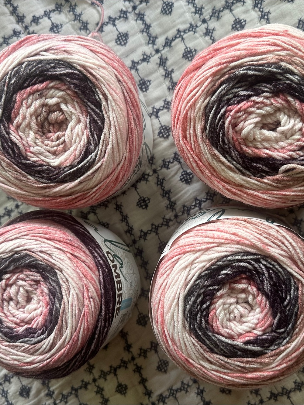 Lion Brand Mandala Ombré yarn. 
Felicity 213